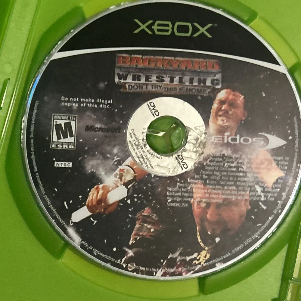 Backyard Wrestling: Don't Try This at Home (Microsoft Xbox, 2003) No Manual‎